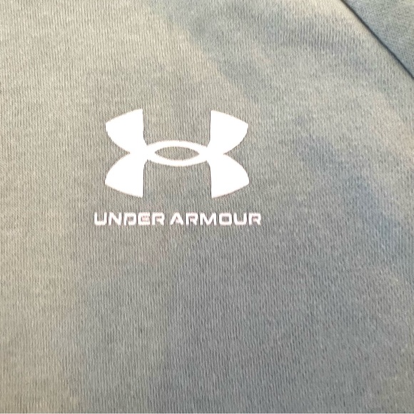 Under Armour Pastel Sea Green Short Sleeve Hoodie Sweatshirt B2/3 - Picture 2 of 9